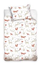 Animale, set lenjerie de pat single, 100-135 cm