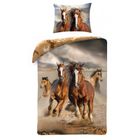 Animals, set lenjerie de pat single, 140-200 cm + 70-90 cm