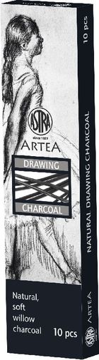 Astra, carbune de desen natural, 10 buc.