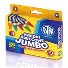 Astra, jumbo, creioane cerate, 24 culori