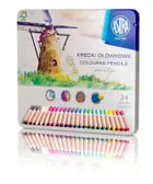 Astra, Prestige, creioane colorate intr-o cutie metalica, 24 culori