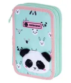 Astrabag, penar dublu cu rechizite scolare, Teddy Panda