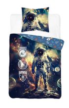 Astronaut, set lenjerie de pat single, 160-200 cm