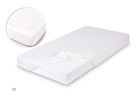 BabyMatex, cearceaf cu elastic din bambus, 60-120 cm, alb