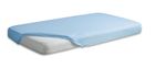 BabyMatex, cearceaf cu elastic din bumbac, 70-140 cm, albastru