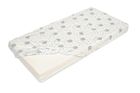 BabyMatex, cearceaf cu elastic imprimata din bumbac, 70-140 cm, gri