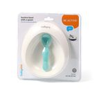 BabyOno, bol din silicon cu ventuza lingura, 300 ml, celadon