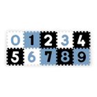 BabyOno, Cifre, covor din spuma tip puzzle, albastru, 10 buc.