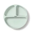 BabyOno, Farfurita din silicon cu ventuza, menta verde