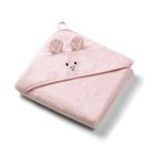 BabyOno, Halat de baie din bambus cu gluga, roz, 100-100 cm