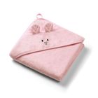 BabyOno, prosop cu gluga, din bambus, 100-100 cm, roz