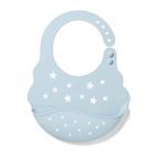 BabyOno, Stars, baveta din silicon, albastru