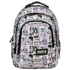 BackUp, rucsac pentru scoala, cu 3 compartimente, Manga Pastel