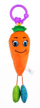 Balibazoo, Easy Peasy Plushes, morcov, jucarie cu agatatoare