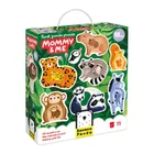 Banana Panda, First Jumbo Puzzle Mami si eu, set de puzzle-uri, pentru varsta de 18 luni+, 22 piese