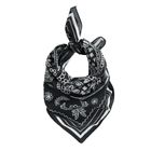 Bandana negru din bumbac NOWEAR