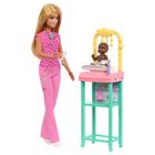 Barbie, Cariera, Doctorita pediatru, set de joaca cu 2 papusi si accesorii