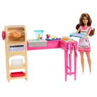 Barbie, Cook & Create Kitchen, set de joaca cu papusa si accesorii