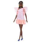 Barbie, Fashionistas, a 65-a aniversare, papusa inalta cu par negru prins in coada