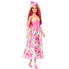 Barbie, papusa Printesa, costum roz