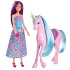 Barbie, Papusa si unicorn, set de joaca