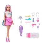 Barbie, Par stralucitor in culorile curcubeului, papusa si accesorii, JJP07