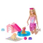 Barbie, Puppy Pool Party, set de joaca cu papusa