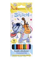 Beniamin, Lilo si Stitch, creioane colorate, triunghiular, 12 culori