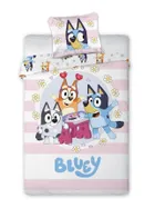 Bluey, set lenjerie de pat single, 140-200 cm
