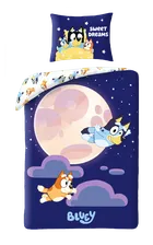 Bluey, set lenjerie de pat single, din bumbac, 140-200 cm