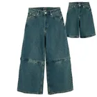 Blugi wide leg cu sectiuni detasabile unisex NOWEAR