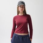 Bluza cu maneca lunga bordo NOWEAR