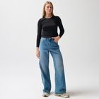 Bluza mulata neagra cu maneca lunga NOWEAR