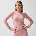 Bluza termoactiva roz cu adaos de lana NOWEAR