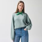 Bluza verde menta cu croiala cropp NOWEAR
