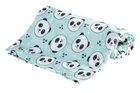 Bocioland, Panda, scutec din bambus, verde menta, 30-30 cm