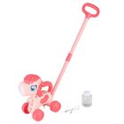 Bubble Unicorn, ponei de facut baloane de sapun, jucarie de impins