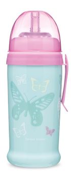 Canpol babies, Butterfly, canita sport anti-varsare cu duza din silicon, turcoaz, 350 ml