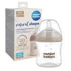 Canpol babies, Natural Shape, biberon cu tetina doua zone, 150 ml