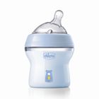 Chicco, NaturalFeeling, sticla din plastic, debit lent, albastru, 0 luni+, 150 ml