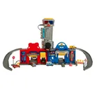 City Action, Politie si pompieri, garaj cu vehicule si walkie-talkie, lumini si sunete