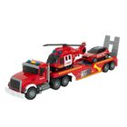 City Fire, pompieri, set vehicule de urgenta pe platforma, 1:14
