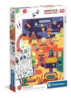 Clementoni, HappyColor, Robot, puzzle, 60 piese