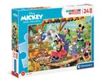 Clementoni, Maxi Super Color, Mickey & Friends, puzzle, 24 piese
