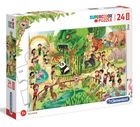 Clementoni, Maxi Super Color, Zoo, puzzle, 24 piese