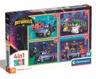 Clementoni, Super Color, Batwheels, puzzle, 4in1, 72 piese