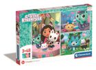 Clementoni, Super Color, Gabby's Dollhouse, Gabby, puzzle, 3-48 piese