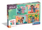 Clementoni, Super Color, Lilo si Stitch, puzzle 4in1