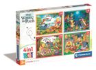 Clementoni, Super Color, Winnie the Pooh, puzzle, 4in1