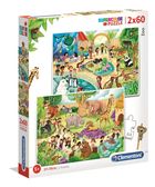Clementoni, Super Color, Zoo, puzzle, 120 piese